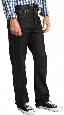 Джинсы жесткие нестиранные черные Levi's 501™ Original Srink To Fit Jeans Black Rigid 00501-0226, фото