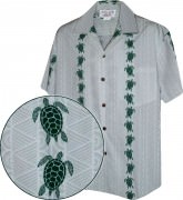 Men's Hawaiian Shirts Allover Prints - 410-3832 White