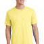 Желтая мужская американская хлопковая футболка Port & Company Core Cotton Tee PC54 Yellow - Желтая мужская американская хлопковая футболка Port & Company Core Cotton Tee PC54 Yellow