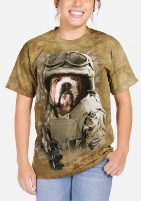 Футболка с собакой The Mountain T-Shirt Combat Sam 103217, фото