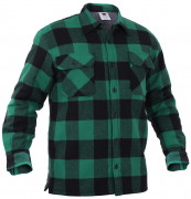 Rothco Extra Heavyweight Buffalo Plaid Sherpa-lined Flannel Shirt Green 3735