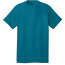 Бирюзово-голубая мужская американская хлопковая футболка Port & Company Core Cotton Tee PC54 Teal - Бирюзово-голубая мужская американская хлопковая футболка Port & Company Core Cotton Tee PC54 Teal