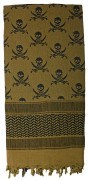 Rothco Skulls Shemagh Tactical Desert Scarf Olive Drab 8539