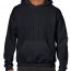 Толстовка Gildan Mens Hooded Sweatshirt Black - Черная мужская толстовка Gildan Mens Hooded Sweatshirt Black
