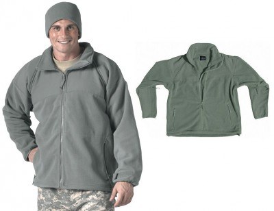 Куртка зеленая флисовая Rothco Military ECWCS Polar Fleece Jacket/Liner 9778, фото