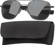 Rothco G.I. Type Aviator Sunglasses 58mm Black Frame / Smoke Lenses 10804