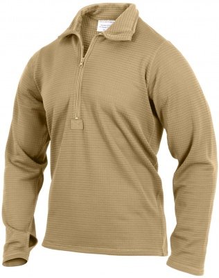 Рубаха термольбелья койотовая 2 уровень 3-е поколение ECWCS Rothco Gen III Level II Underwear Top Coyote 69040, фото