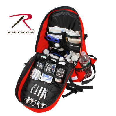 Красный медицинский рюкзак для медиков и спасателей Rothco EMS Trauma Backpack Red 2445, фото