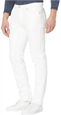 Мужские узкие белые джинсы Levis 511 Slim Fit Stretch Jeans White, фото