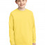 Детская желтая американская хлопковая футболка с длинным рукавом Port & Company® Youth Long Sleeve Core Cotton Tee Yellow - Детская желтая американская хлопковая футболка с длинным рукавом Port & Company® Youth Long Sleeve Core Cotton Tee Yellow