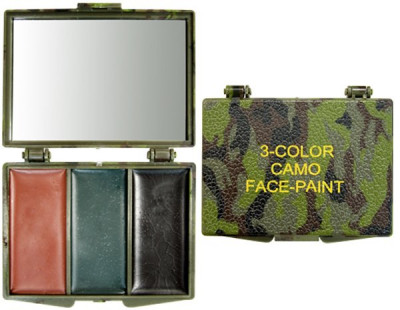 Грим для лица 3 цвета с зеркалом Rothco 3 Color Face Paint Compact Woodland Camo 8200, фото