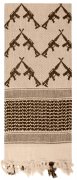 Rothco Crossed Rifles Shemagh Tactical Scarf Tan - 8737