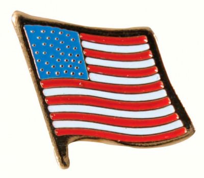 Нагрудный значок флаг США с флагштоком Rothco American Flag Pin 1776, фото