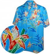 Men's Hawaiian Shirts Allover Prints - 410-3842 Blue