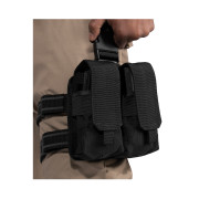 Rothco Drop Leg Double Mag Pouch Black 10790